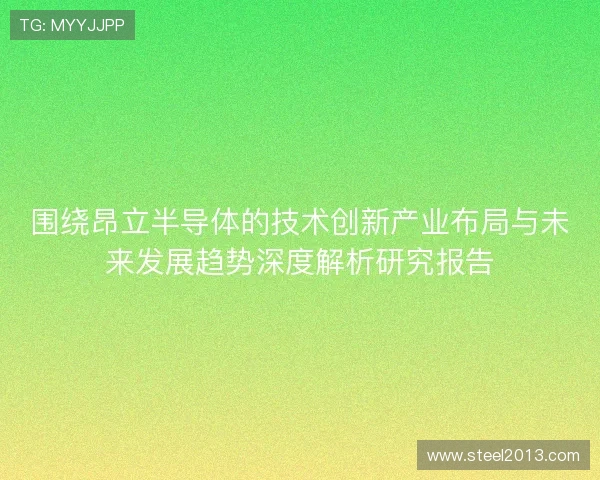 围绕昂立半导体的技术创新产业布局与未来发展趋势深度解析研究报告